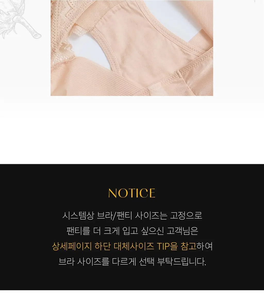 [Wonderbra] 로맨틱 레이스 노와이어 브라팬티 2종세트 블랙 WBW5N19_T 상세페이지 13